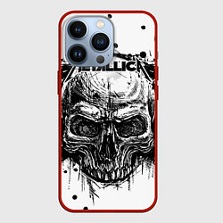 Чехол для iPhone 13 Pro Metallica, цвет: 3D-красный