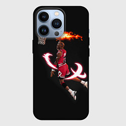 Чехол для iPhone 13 Pro MICHAEL JORDAN, цвет: 3D-черный