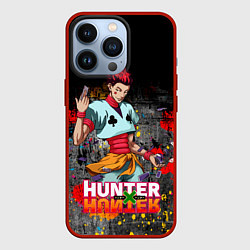 Чехол для iPhone 13 Pro Хисока Hunter x Hunter, цвет: 3D-красный