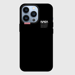 Чехол для iPhone 13 Pro NASA, цвет: 3D-черный