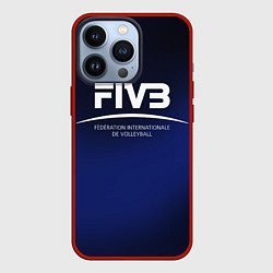 Чехол для iPhone 13 Pro FIVB Volleyball, цвет: 3D-красный