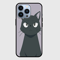 Чехол для iPhone 13 Pro Чёрный кот, цвет: 3D-черный