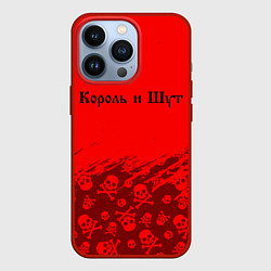 Чехол для iPhone 13 Pro КОРОЛЬ И ШУТ, цвет: 3D-красный