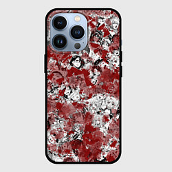 Чехол для iPhone 13 Pro Кровавый ахегао, цвет: 3D-черный