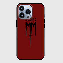 Чехол для iPhone 13 Pro Marilyn Manson, цвет: 3D-черный