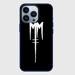 Чехол для iPhone 13 Pro Marilyn Manson, цвет: 3D-тёмно-синий