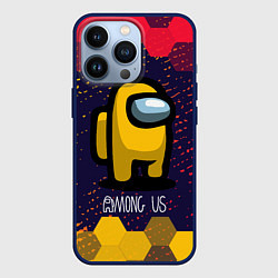Чехол для iPhone 13 Pro AMONG US АМОНГ АС, цвет: 3D-тёмно-синий