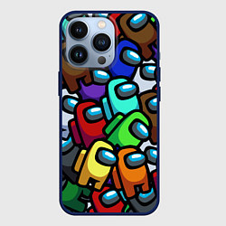 Чехол для iPhone 13 Pro Among us, цвет: 3D-тёмно-синий