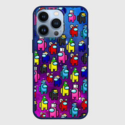 Чехол для iPhone 13 Pro AMONG US, цвет: 3D-тёмно-синий