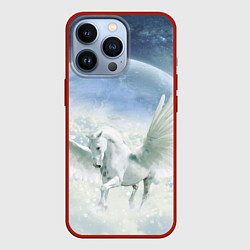 Чехол для iPhone 13 Pro Пегас, цвет: 3D-красный