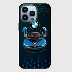 Чехол для iPhone 13 Pro BMW i8 Turbo тюнинговая, цвет: 3D-черный