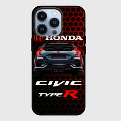 Чехол для iPhone 13 Pro Honda Civic Type R, цвет: 3D-черный