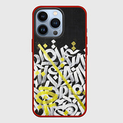 Чехол для iPhone 13 Pro GRAFFITY, цвет: 3D-красный