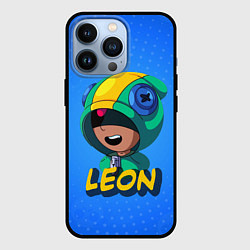 Чехол для iPhone 13 Pro BRAWL STARS LEON, цвет: 3D-черный