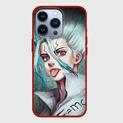 Чехол для iPhone 13 Pro Доктор Стоун, цвет: 3D-красный