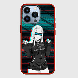 Чехол для iPhone 13 Pro Zero Two Senpai, цвет: 3D-красный