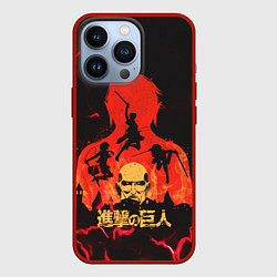 Чехол iPhone 13 Pro Attack on titan Атака титан