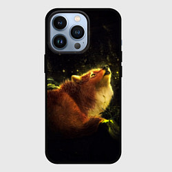 Чехол для iPhone 13 Pro Лисица, цвет: 3D-черный