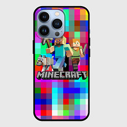 Чехол для iPhone 13 Pro MINECRAFT МАЙНКРАФТ, цвет: 3D-черный