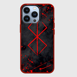 Чехол для iPhone 13 Pro BERSERK БЕРСЕРК КЛЕЙМО, цвет: 3D-красный