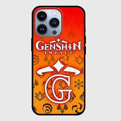 Чехол для iPhone 13 Pro GENSHIN IMPACT, цвет: 3D-черный