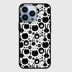 Чехол для iPhone 13 Pro Мультяшки, цвет: 3D-черный