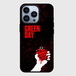 Чехол для iPhone 13 Pro Green day, цвет: 3D-черный