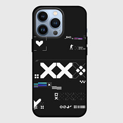 Чехол для iPhone 13 Pro Desert Eagle: Printstream Graphite, цвет: 3D-черный