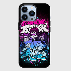 Чехол для iPhone 13 Pro Friday Night Funkin Neon, цвет: 3D-черный