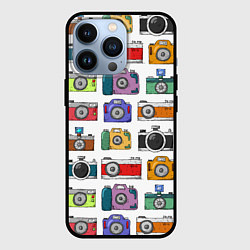 Чехол для iPhone 13 Pro Фотоаппараты, цвет: 3D-черный