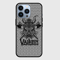 Чехол для iPhone 13 Pro Valheim Viking dark, цвет: 3D-черный
