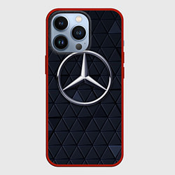 Чехол для iPhone 13 Pro MERCEDES BENZ 3D Geometry 3Д, цвет: 3D-красный