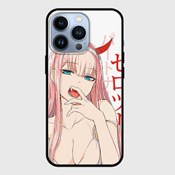 Чехол для iPhone 13 Pro Darling in the Franxx Zero Two, цвет: 3D-черный