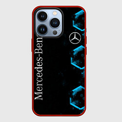 Чехол для iPhone 13 Pro Mercedes Мерседес Неон, цвет: 3D-красный