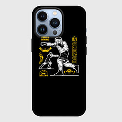 Чехол для iPhone 13 Pro BOXING, цвет: 3D-черный