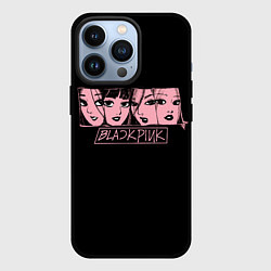 Чехол для iPhone 13 Pro Black Pink Art, цвет: 3D-черный