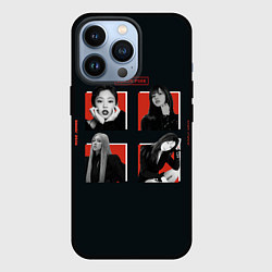 Чехол для iPhone 13 Pro BLACKPINK Red and black, цвет: 3D-черный