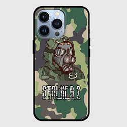 Чехол для iPhone 13 Pro Stalker 2, цвет: 3D-черный