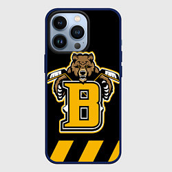 Чехол для iPhone 13 Pro BOSTON BRUINS, цвет: 3D-тёмно-синий