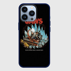 Чехол для iPhone 13 Pro Jaws cinema, цвет: 3D-тёмно-синий