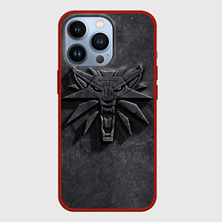 Чехол для iPhone 13 Pro THE WITCHER КАМЕНЬ ЛОГО, цвет: 3D-красный