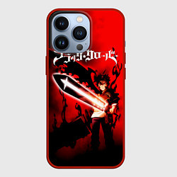 Чехол для iPhone 13 Pro Чёрный Аста красный туман, цвет: 3D-красный