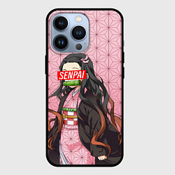 Чехол для iPhone 13 Pro SENPAI NEZUKO НЕЗУКО ПАТТЕРН, цвет: 3D-черный