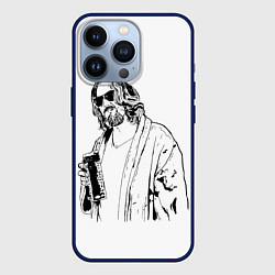 Чехол для iPhone 13 Pro Большой Лебовски Big Lebowski, цвет: 3D-тёмно-синий