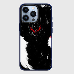 Чехол для iPhone 13 Pro БЕРСЕРК чб, цвет: 3D-тёмно-синий