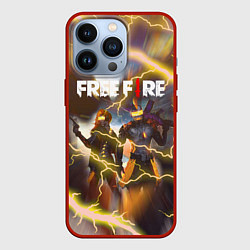 Чехол для iPhone 13 Pro FREEFIRE ФРИФАЕР Z, цвет: 3D-красный