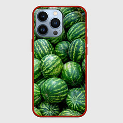 Чехол для iPhone 13 Pro Арбузы, цвет: 3D-красный