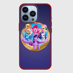 Чехол для iPhone 13 Pro Pony team, цвет: 3D-красный