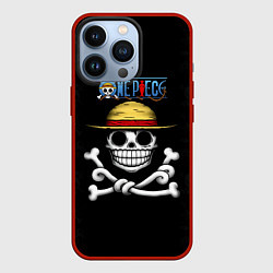 Чехол для iPhone 13 Pro Пираты Соломенной Шляпы One Piece, цвет: 3D-красный