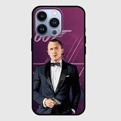 Чехол для iPhone 13 Pro Агент 007 Джеймс Бонд, цвет: 3D-черный